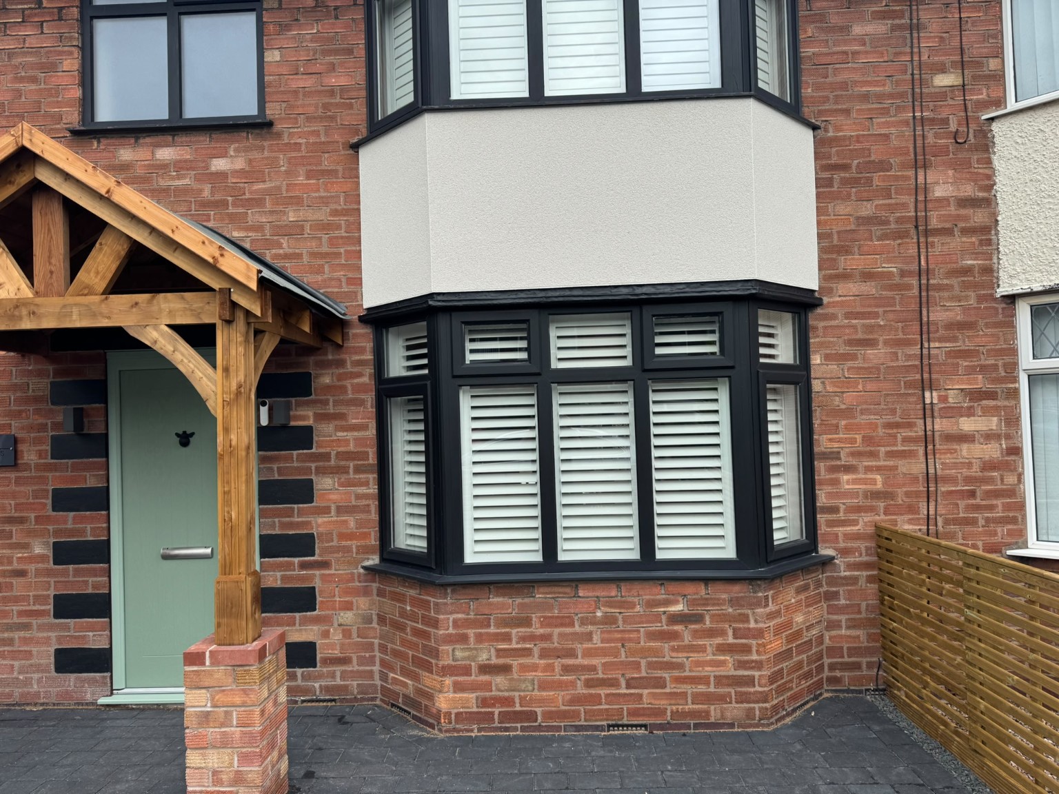 Fresh exterior render finish