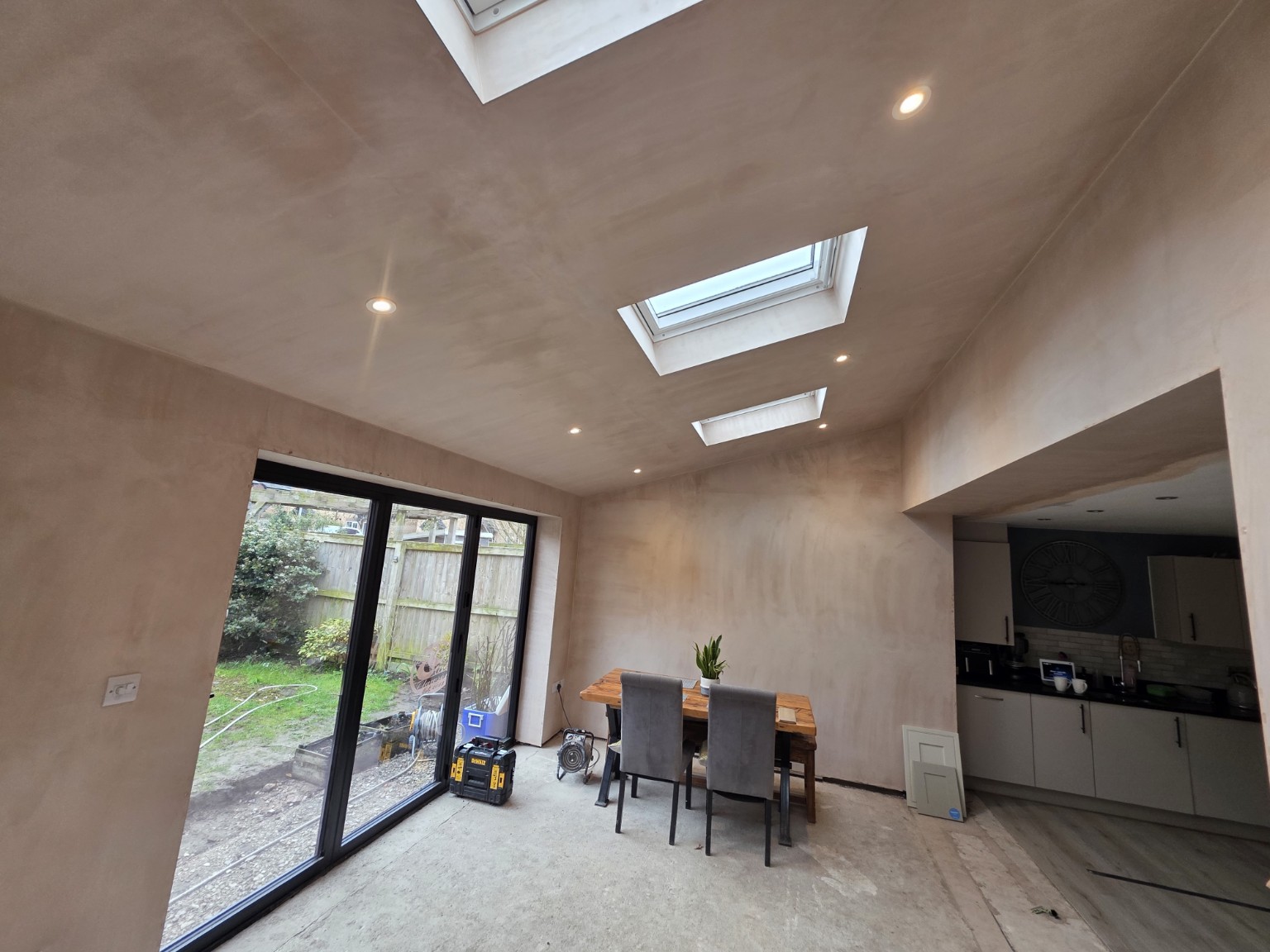 Open-plan kitchen renovation